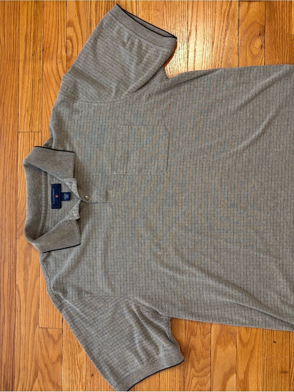 Saddlebred Heathered Gray Button Polo